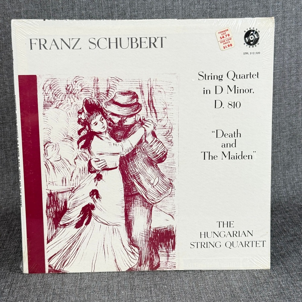 Schubert Death and the Maiden Hungarian String Quartet Vinyl LP RECORD SEALED